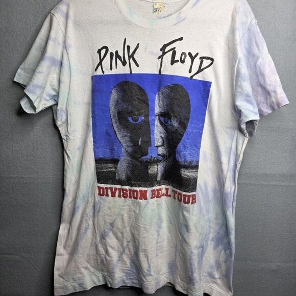 Pink Floyd Tie Dye Concert Band Shirt 90s VTG Tour Mens XL Screen Stars Single - Picture 2 of 7